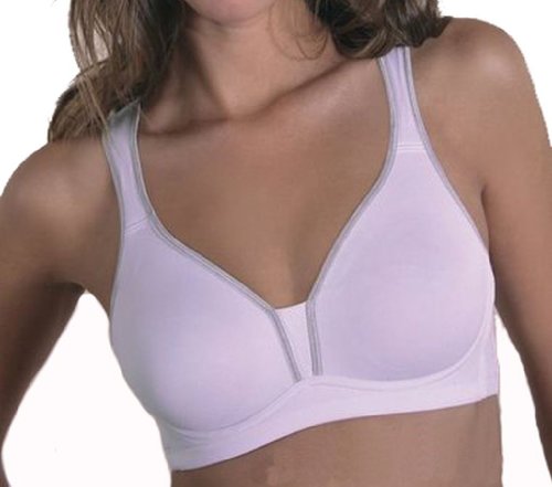 Sassa Damen Sport-BH 10881 BH Sports Bra Ringerrücken Weiss ohne Bügel 75 B von VIANIA!