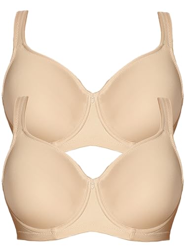 VIANIA! 2er Pack Minimizer Bügel BH Basic 14586 Gr. 105 D in Silk von VIANIA!