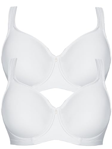 VIANIA! 2er Pack Minimizer Bügel BH Basic 14586 Gr. 110 E in Weiss von VIANIA!