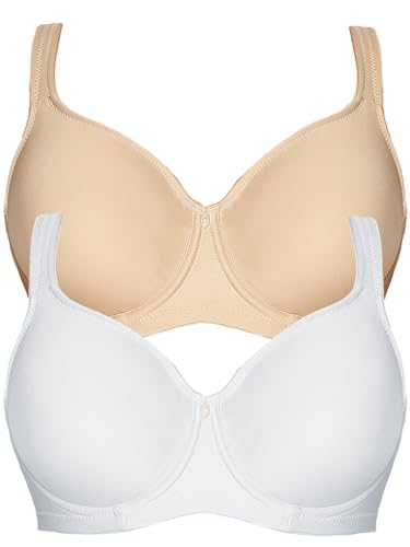 VIANIA! 2er Pack Minimizer Bügel BH Basic 14586 Gr. 85 C in Silk-Weiss von VIANIA!