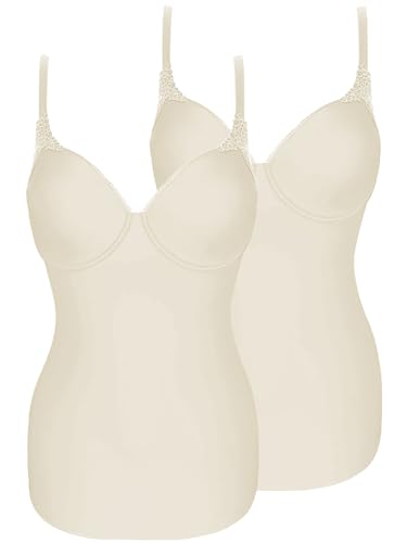VIANIA! 2er Pack Spacer BH Hemd Carola 181514 Gr. 75 D in Cream von VIANIA!