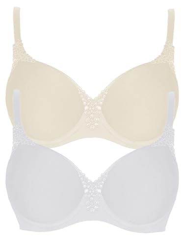 VIANIA! 2er Pack Spacer Bügel BH Carola 151414 Gr. 85 C in Cream-Weiss von VIANIA!