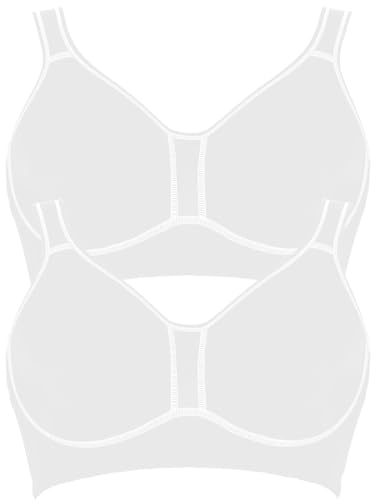 VIANIA! 2er Pack Sport BH Performance 101470 Gr. 90 D in Weiss von VIANIA!