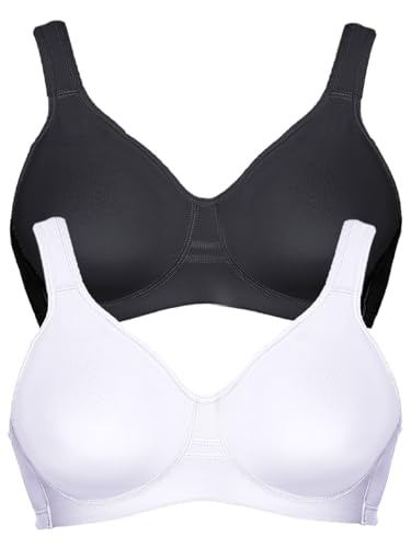 VIANIA! 2er Pack Sport BH Workout 14750 Gr. 110 B in schwarz-Weiss von VIANIA!