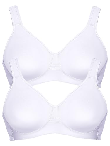 VIANIA! 2er Pack Sport BH Workout 14750 Gr. 75 B in Weiss von VIANIA!