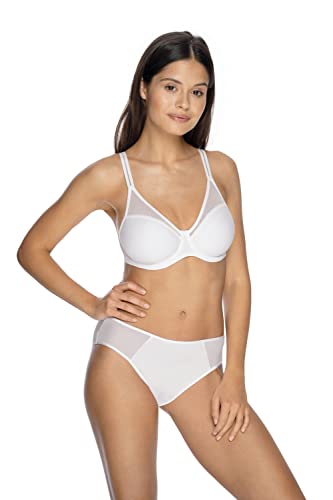 VIANIA! Bügel-BH 221490 Sally gemoldete Spacercups mit zartem Tüll Farbe Weiß, Größe:100, Cup:C von VIANIA!