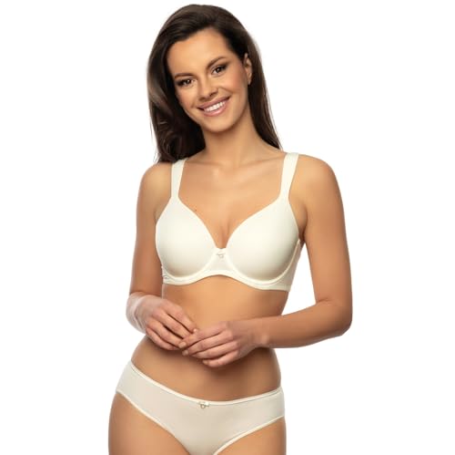 VIANIA! Schalen-BH mit Bügel 221463 Jessy gefüttert gemoldete Cupschalen Farbe Cream, Größe:95, Cup:C von VIANIA!