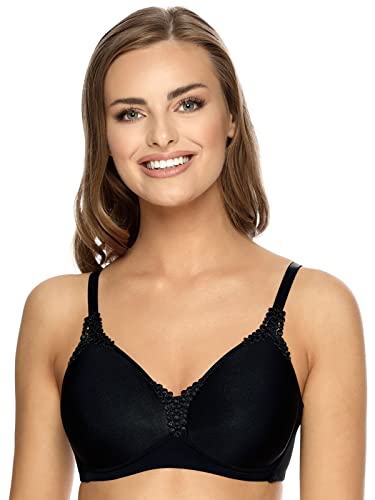 VIANIA! Soft-BH 201414 Carola vorgeformte Spacercups Farbe Schwarz Black, Größe:80, Cup:B von VIANIA!