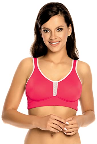 VIANIA! Sport-BH 101470 Soft bügellos schnelltrocknend mit Unterbrustband aus Frottee High Function Farbe Paradise Pink, Größe:100, Cup:B von VIANIA!