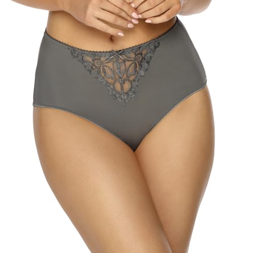 VIANIA! Taillenslip 184260 hoher Schnitt super Helga Farbe Graphite Grau, Größe:48/50 von VIANIA!