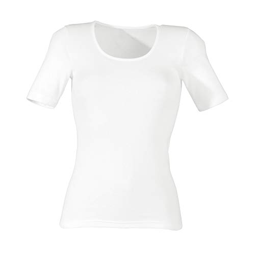 Viania Damen-Unterhemd, 1/2-Arm weiß Größe 46 von VIANIA!