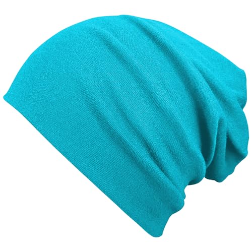 VIAUMBR Beanie Herren Damen Mütze Kopfbedeckung Haube Laufmütze Sportmütze Wintermütze Fahrradmütze unter Helm Radfahrer Laufen Herbst Winter Blau von VIAUMBR