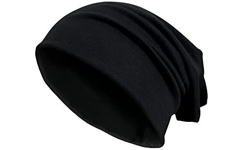 VIAUMBR Beanie Mütze Damen Winter Funktionsmütze Herren Haube Dünn Outdoor Wandern Herbst Schwarz von VIAUMBR