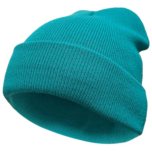 VIAUMBR Beanie Mütze Wintermütze Herren Damen Strickmütze Winter Mütze Beanie Hat Sportmütze Strick Bündchen Thermo Weich Atmungsaktiv Klassische Unisex V043 Blau von VIAUMBR