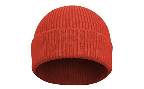 VIAUMBR Mütze Herren Wintermütze Damen Strickmütze Beanie Skimütze Fahrradmütze Running Winter Herbst Thermo Warm Weiche Winddichte Outdoor Sports 17 Orange von VIAUMBR