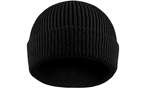 VIAUMBR Mütze Herren Wintermütze Damen Strickmütze Beanie Skimütze Fahrradmütze Running Winter Herbst Thermo Warm Weiche Winddichte Outdoor Sports 17 Schwarz von VIAUMBR