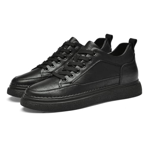 VIBLiSS Herren Aufzug Schuhe Leder Casual Erhöhte Schuhe Für Männer Business Körpergröße Erhöhung Mode Turnschuhe,7cm Black,44 EU VIBLiSS Herren Aufzug Schuhe Leder Casual Erhöhte Schuhe Für Männer Business Körpergröße Erhöhung Mode Turnschuhe,7cm Black,44 EU von VIBLiSS