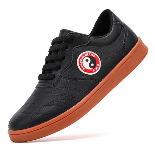 VIBLiSS Herren Kung Fu Tai Chi Schuhe rutschfeste Mode Taekwondo Turnschuhe Mesh Casual Sportliche Wanderschuhe Unisex,Schwarz,36 EU von VIBLiSS