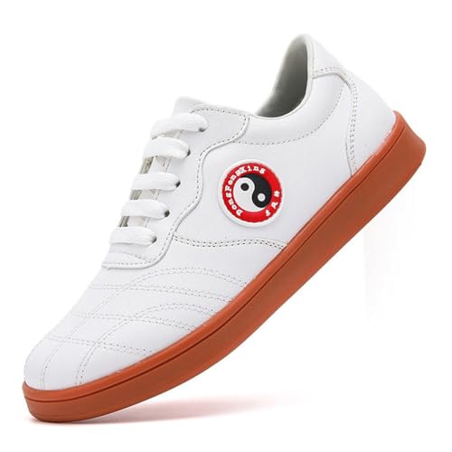 VIBLiSS Herren Kung Fu Tai Chi Schuhe rutschfeste Mode Taekwondo Turnschuhe Mesh Casual Sportliche Wanderschuhe Unisex,Weiß,39 EU von VIBLiSS