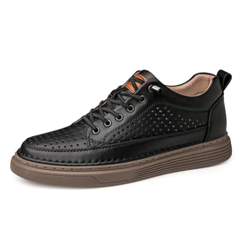 VIBLiSS Herren Unsichtbare Höhenerhöhung Aufzug Casual Lederschuhe Mit Aushöhlung Design Komfort Stilvolles Atmungsaktives Business-Kleid Sneaker,5cm Black b,38 EU VIBLiSS Herren Unsichtbare Höhenerhöhung Aufzug Casual Lederschuhe Mit Aushöhlung Design Komfort Stilvolles Atmungsaktives Business-Kleid Sneaker,5cm Black b,38 EU von VIBLiSS