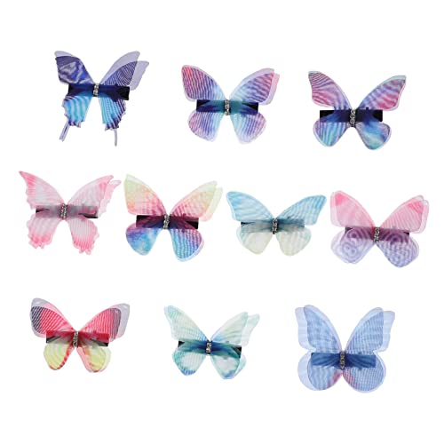 10 Stück Haarspangen Pack Schmetterling Haarklammern für Glitzernde Haaraccessoires für Damen Haltbare und Bequeme Haarklammern von VICASKY
