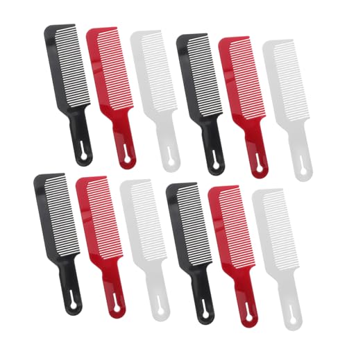 12 Stück Teiliges Haarschneidekamm für Männer Ergonomischer für Friseure Präzise Haarschnitte für Übergänge und Fades für Damen und Herren von VICASKY