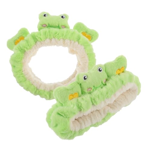 VICASKY 2stücke Süße Stirnbänder Spa-stirnbänder Mit Frosch- Für Damen Und Mädchen Zum Waschen Gesichts Und Wellnessbereich von VICASKY