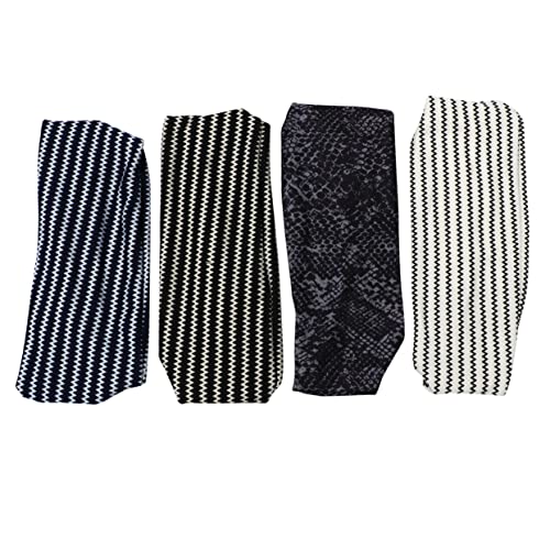 VICASKY 4stücke Elastische Stirnbänder Für Damen Breit Atmungsaktiv Wiederverwendbar Für Yoga Sport Und Alltag von VICASKY