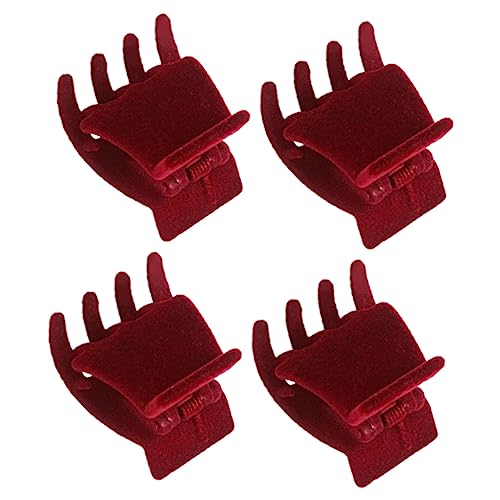 VICASKY 4 Stücke Kleine Velours Haarklammmer für Mädchen Rutschfeste Haarspangen Haarklammern für Dünnes Haar Haar Zubehör für Styling VICASKY 4 Stücke Kleine Velours Haarklammmer für Mädchen Rutschfeste Haarspangen Haarklammern für Dünnes Haar Haar Zubehör für Styling von VICASKY