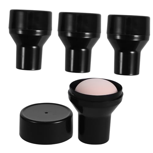 VICASKY 4stücke Mushroom-shape Makeup Puderquaste Für Frauen Und Mädchen Hautfarbene Applikatoren Waschbar Wiederverwendbar Gleichmäßige Anwendung Von Puder Und Kosmetik von VICASKY