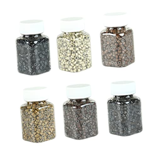 VICASKY 500stücke Haarmanschetten Dreadlocks-flechtperlen Dreadlock-häkelnadeln Dreadlock-ringe Haarzopfringe Silikon-haarverlängerungsringe Verbindungspere Für Männer Und Frauen von VICASKY