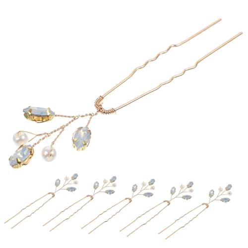 6Stücke Braut Haarklammern mit Haarnadeln für Hochzeiten Leicht und Robust Vintage Haarschmuck für Damen Hochzeitsfrisuren und Anlässe von VICASKY