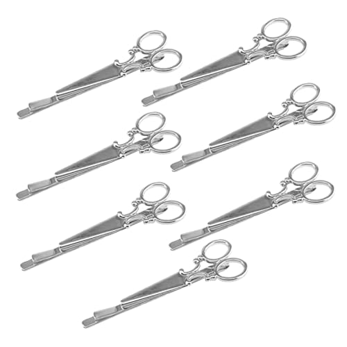 VICASKY 7stücke Vintage Scheren Haarclips Für Damen Haarschmuck Haarnadeln Silber Für Festliche Anlässe Haarschnitt Zubehör von VICASKY
