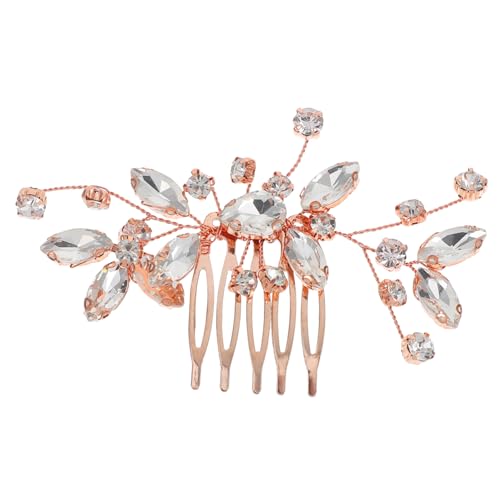 Eleganter Brautschmuck Haarkamm mit Funkelnden Strasssteinen Haaraccessoire für Braut und Brautjungfer Vielseitig und Verschiedene Hochzeitsthemen von VICASKY