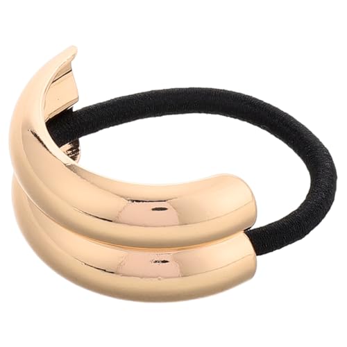 Geometrische Haargummis aus Metall Elastische Haarbänder für Stilvolle Haaraccessoires für Damen für Dickes und Langes Haar Goldene Manschetten Perfektes für Weihnachten und von VICASKY