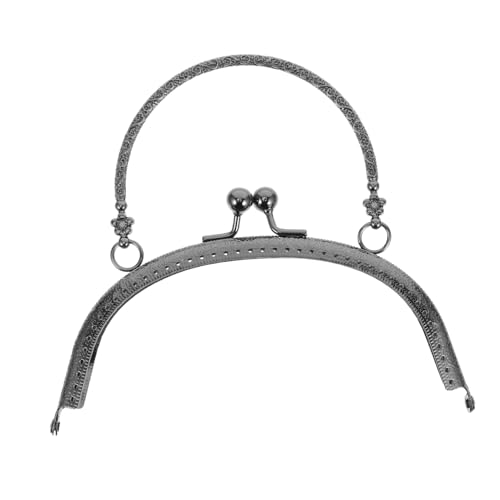 Handheld Cosmetic Bag Accessoires Handtaschengriff Griffe zur Herstellung von Geldbörsen Organisator bilden Taschenzubehör Make -up -Tasche für Mädchen Baggurtzubehör Metall Silber von VICASKY