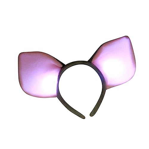Pig Ear Haarreif mit Licht Lustiges Cosplay Haaraccessoire für Partys und Aufführungen von VICASKY