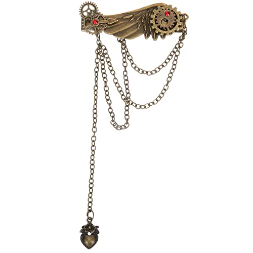 VICASKY Punk Haarspange mit Kette für und Mädchen Metall Haarspangen Retro Haarspange Modischer Haarschmuck für Besondere Anlässe von VICASKY