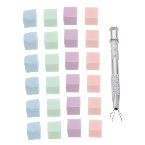 VICASKY 1 Maniküre-werkzeugset Nagelschwammwerkzeug Nageldesign-tools Schwammklammern Für Die Maniküre Farbverlaufsnagel Wachssiegel Nagelpulver Mit Farbverlauf Nagel Stempel Kunststoff von VICASKY