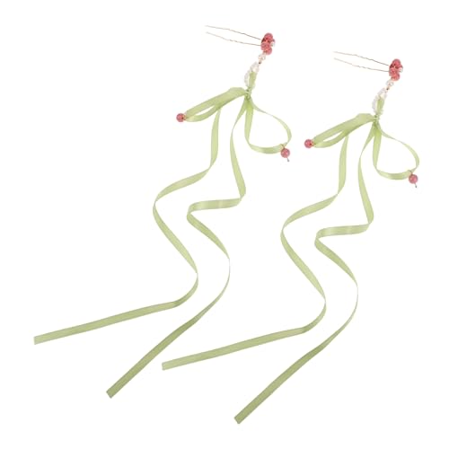 VICASKY 1 Paar Haarnadeln U-förmige Schleife Quaste Haarnadel Chignon Pin Chinesische Hanfu Haarschmuck Frauen Kopfschmuck Grils Haarschmuck von VICASKY