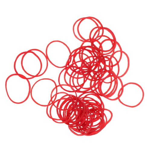 VICASKY 1 Packung Hochtemperaturbeständige Gummibänder Haarwerkzeuge Zum Stylen Gummibänder Armband Rote Gummibänder Haargummibänder Mini Gummibänder Für Haare Dicke Gummibänder von VICASKY