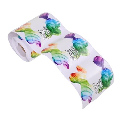 VICASKY 1 Rolle Nail Art Extension Papierhalter Nagelverlängerungsform Nagelverlängerungsspitzen Nagelform Verlängerungsaufkleber Nagelform Aufkleber Nagelform Leitfadenaufkleber von VICASKY