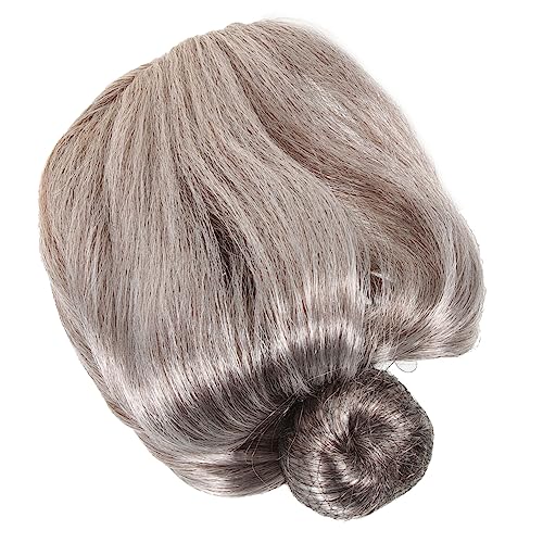 VICASKY Perücken Alte Damen Mit Brille Und Halskette Für Cosplay Als Großmutter Oder Für Partys Und Theateraufführungen von VICASKY