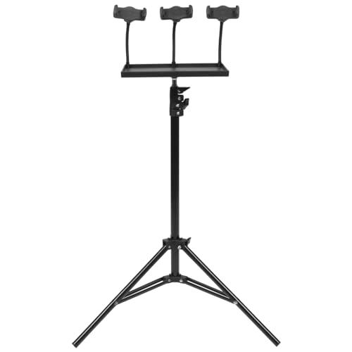 VICASKY 1 Satz Hoher Ständer Bildschirm Mini-projektor Wagen Monitor Projektor-laptopständer Schreibtisch-Organizer Camcorder Halter Einstellbar Telefonständer Stand Stütze Black Eisen von VICASKY