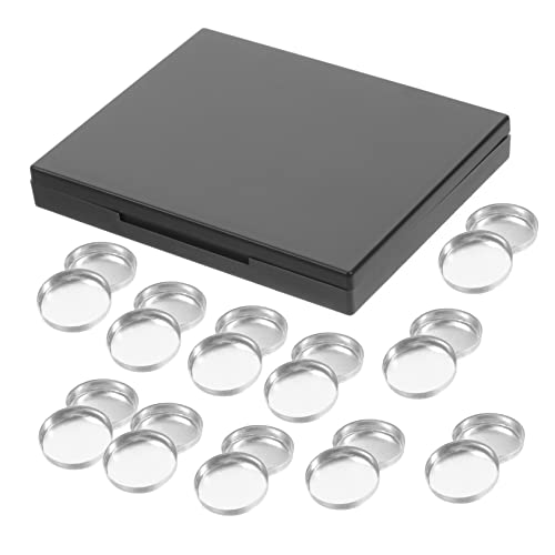 VICASKY Leere Lidschattenbox Mit Spiegel Für Unterwegs Leeres Lidschattenetui Zur Aufbewahrung Kleiner Mengen Kosmetika Textmarkerbox Für Probenhalter von VICASKY