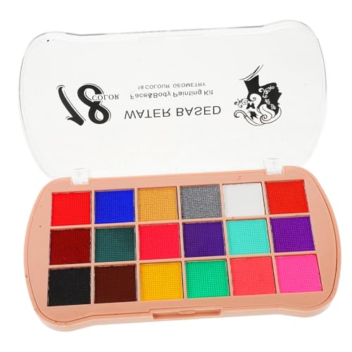 VICASKY 1 Satz Schminkzubehör für Erwachsene Wasseraktivierte Gesichtsfarbe Party-Körperbemalung Cosplay-Make-up Schminken Gesichts-Make-up-Pigment gesicht aquarellfarbe Pigmentpulver Rosa von VICASKY