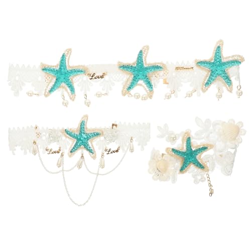 VICASKY Haarband Für Damen Mit Perlen-sea-star-dekor Kopfbedeckung Im Sommerstil Haarschmuck Für Mädchen Einzigartiges Haarzubehör Für Feiertags Und Geburtstagsfeiern von VICASKY