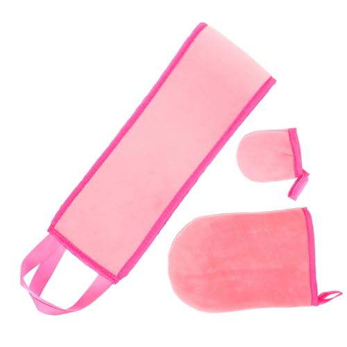 VICASKY 1 Satz Selbstbräuner Handschuh Rückenapplikator für Gleichmäßige Lotionanwendung für Damen mit Fingerkappen und Wiederverwendbarem Design Selbstbräuner und Sonnenschutz von VICASKY