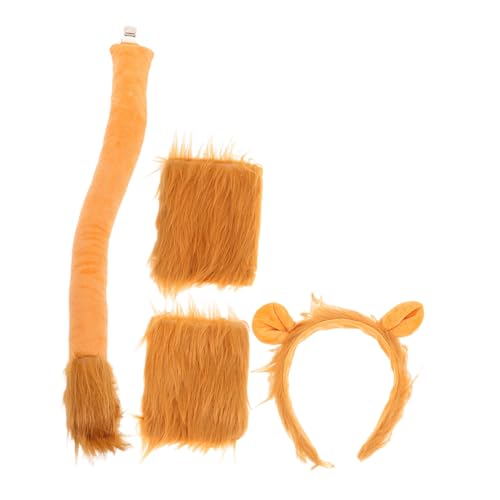 VICASKY 1satz Löwen Kostüm Set Für Karneval Und Cosplay Tierohren Haarreif Mit Handschuhen Für Junge Mädchen Und Erwachsene Für Ostern Und Festliche Anlässe von VICASKY