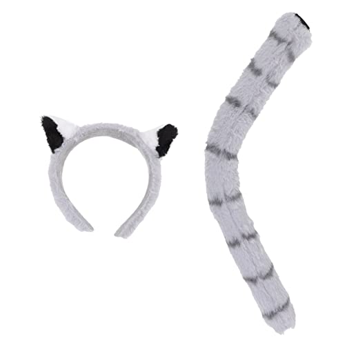VICASKY 1 Satz Tierset Kostüm Zubehör Tierohren Haarreif für Tierkostüm für Karneval Fasching und Mottoparty Geeignet VICASKY 1 Satz Tierset Kostüm Zubehör Tierohren Haarreif für Tierkostüm für Karneval Fasching und Mottoparty Geeignet von VICASKY